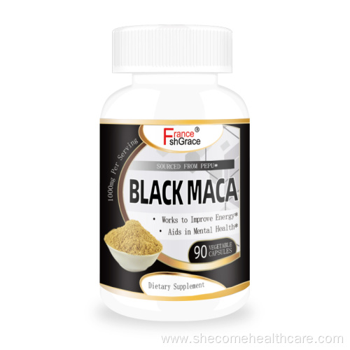 Maca supplement Improve mood black maca root capsules